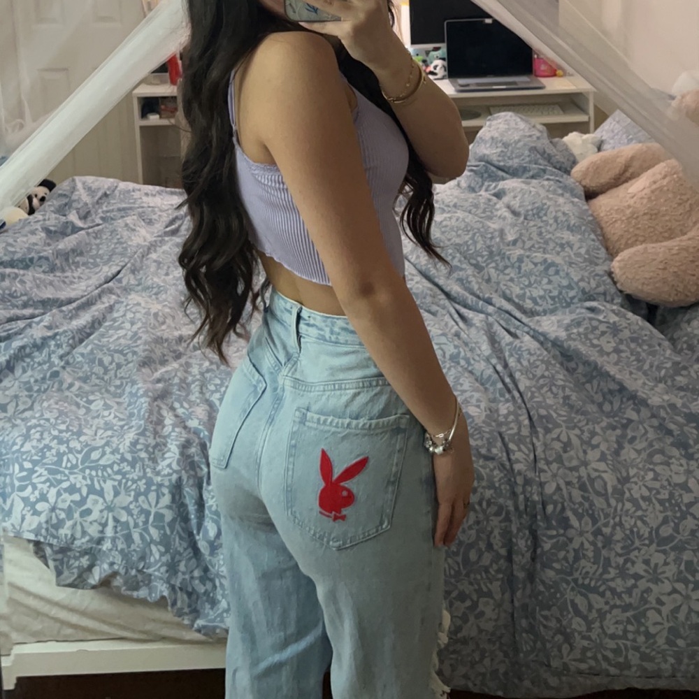 Playboy by Pacsun Blue Ripped Jeans